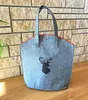 heimtexland ® Handtasche Filz Hirsch Geweih Shopper Produktbild-Vorschau 5