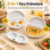 Mikrowellen Eierform, Eierkocher 3er Set, Dampfgarform aus Produktbild-Vorschau 4
