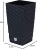 Prosperplast Blumentopf RATO SQUARE - anthrazit Produktbild-Vorschau 12