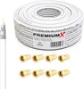 PremiumX SAT Anlage 80cm Antenne Quad LNB 50m Kabel Produktbild-Vorschau 5