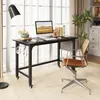 Stůl COSTWAY na kolečkách, počítačový stůl 120x60x75 cm, Náhled obrázku produktu 2