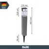 MeLiTec Solar Gartenleuchte SO32 eckig mit Bewegungsmelder, Produktbild-Vorschau 7