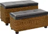vidaXL Sada lavic 2 ks Sea Grass Brown Náhled obrázku produktu 8