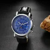 Watch Für Herren,Herrenuhren Leder Leuchtende Chronograph Produktbild-Vorschau 6