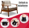 24 Stück Stuhlbeinkappen,Schwarz Schutzkappen für Produktbild-Vorschau 5