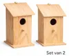 Set van 2 Vogelhuisjes Hout – Nestkast voor Mezen – Met Productafbeelding-voorbeeld 5