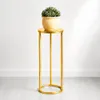 DanDiBo Blumenhocker Metall Gold Rund 50 cm Blumenständer Produktbild-Vorschau 1