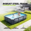 Piscina rettangolare VirtuFit 300 x 210 x 66 cm, antracite, Anteprima dell’immagine prodotto 4