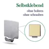 Selbstklebende Wandhaken ( Quadrat - 4er Set ) Silber aus Produktbild-Vorschau 3