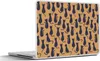 MuchoWow® Laptop Aufkleber Sticker Cover Muster - Katze - Produktbild-Vorschau 1