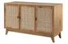 CALICOSY - Buffet 3 portes cannage en rotin naturel L120 cm Voir les images du produit 5