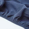 HOMESCAPES Lněné prostěradlo Extra High Dark Blue, 152 x Náhled obrázku produktu 5