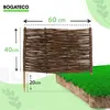 5 x BOGATECO Bordure de parterre en saule | 60 cm de long & Voir les images du produit 3