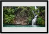 Bild 70x50 MDF-Rahmen Wandkunst Felsen-Wasserfall Natur Produktbild-Vorschau 1