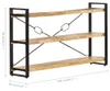 vidaXL Boekenkast met 3 vakken, 140x30x80 cm, mango Productafbeelding-voorbeeld 4