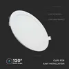 LED Deckenleuchte, Einbau Panel, Alu, weiß, rund, H 1,2 cm Produktbild-Vorschau 7
