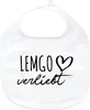 Huuraa Baby Lätzchen Lemgo verliebt White Klettverschluss  Produktbild-Vorschau 1