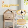 PawHut Hamsterkäfig aus Holz 3 Etagen 76 x 45,5 x 77 cm Produktbild-Vorschau 8