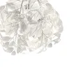 A close-up view of a white leaf-shaped lampshade. Anteprima dell’immagine prodotto