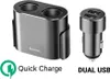 A product shot of a car charger and a car charger splitter. Produktbild-Vorschau