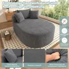 Merax Relaxsessel Oval, 1-Sitzer Sessel aus Cordstoff, Produktbild-Vorschau 12