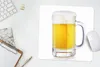 MuchoWow® Mauspad Mousepad Krug mit Bier auf weißem Produktbild-Vorschau 5