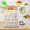 OHIYO Wiederverwendbare Bienenwachs Brotbeutel 43cm*33cm, Produktbild-Vorschau 4