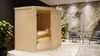 Karibu Sauna Innensauna Siirin Eckeinstieg Ofen 9 kW  Produktbild-Vorschau 2