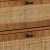 Komoda 3-szufladowa z frontami rattanowymi i nogami Podgląd zdjęcia produktu 3