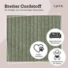 Lycce Bankauflage Klemmkissen 1 Leiste Cordstoff extra Produktbild-Vorschau 4