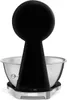 A black and silver stand mixer is shown from a rear-facing angle, centered on a white background. Voir les images du produit