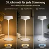 Solar Tischlampe Metall Weiß matt, Touch-dimmbar, Produktbild-Vorschau 3