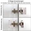 10 Stück Kleiderschränke Scharnier Reparaturplatte, Produktbild-Vorschau 3