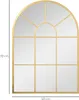 Lustro ścienne HOMCOM 70 x 50 cm, lustro okienne z metalową Podgląd zdjęcia produktu 3