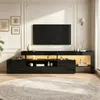 Merax TV-Schrank mit LED, Hochglanz Lowboard mit 3 Schränke Produktbild-Vorschau 13