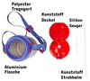Kinder Trinkflasche Spiderman 600ml Blau Tragegurt Alu Produktbild-Vorschau 7