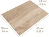 Creative Deco 10 x A3 MDF dosky Lakovaný dub na jednej Náhľad obrázku produktu 3