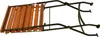 A wooden and metal folding chair shown from a top-down perspective against a white background. Produktbild-Vorschau
