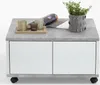 FMD Mobiler Couchtisch 70x70x35,5 cm Betongrau und Produktbild-Vorschau 10