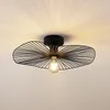 Lindby Deckenleuchte Ruota, schwarz, Metall, Ø 40 cm, E27 Produktbild-Vorschau 4