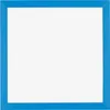 A square picture frame with a blue border and a white interior. Produktbild-Vorschau