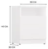 Nachttisch GALAX 30 1D WHITE Produktbild-Vorschau 7