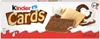 A box of Kinder Cards with product imagery. Produktbild-Vorschau