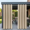 2 Stück Außen Vorhang Wetterfest Blickdicht Outdoorvorhänge Produktbild-Vorschau 1