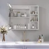 AQUABATOS Spiegelschrank Bad mit Beleuchtung Linksoffener Produktbild-Vorschau 3