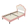 INONEFT Kinderbetten 90x200 mit LED, Polsterbett Jugendbett Produktbild-Vorschau 9