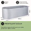 Blumfeldt, oceľový vyvýšený záhon, oválny, 200 x 80 x 100 Náhľad obrázku produktu 6