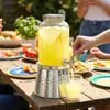 Distributeur de boissons en verre de 3,2 L avec robinet et Voir les images du produit 5