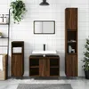 vidaXL Badschrank Braun Eichen-Optik 30x30x100 cm Produktbild-Vorschau 2