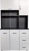 Küchenschrank Blanca 100x180x40 cm (BxHxT) mit Regalfächern Produktbild-Vorschau 1